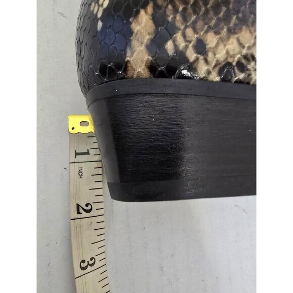 Aquatalia Women's Faelyn Snakeskin Embossed Leather Ankle Boots Cameral … - Picture 11 of 14